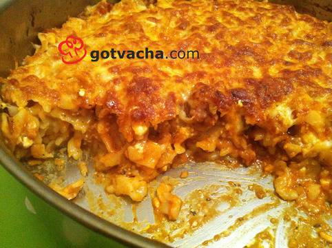 Макарони на фурна с кайма и сирене