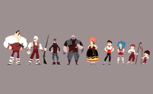 Български анимационен сериал, чиито герои са облечени с носии