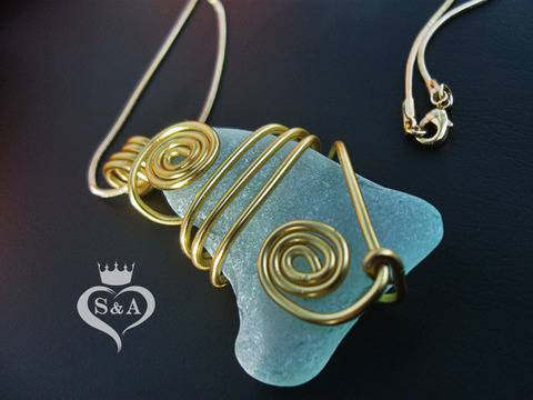 Ефектно Нежно Колие Sea Glass