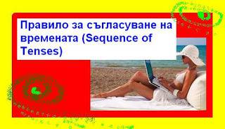 Съгласуване на времената (Sequence of Tenses in English).
