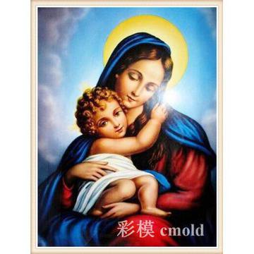 Диамантен гоблен ДЕВАТА С МЛАДЕНЕЦА – 1