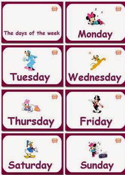 English-123, (via Английски език – самоучител за българи: Дните…