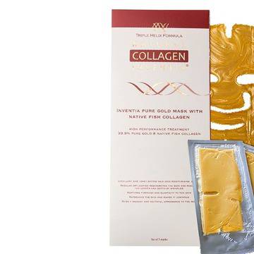 Златна маска с натурален рибен колаген 3бр.