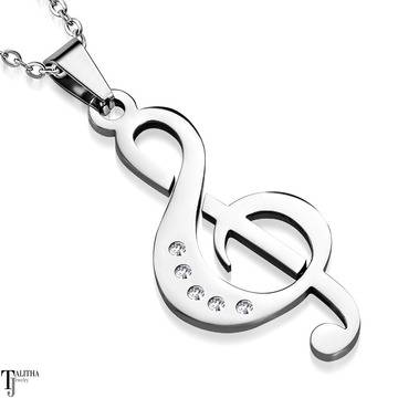 Страхотна Висулка Сол Ключ с цирконии!