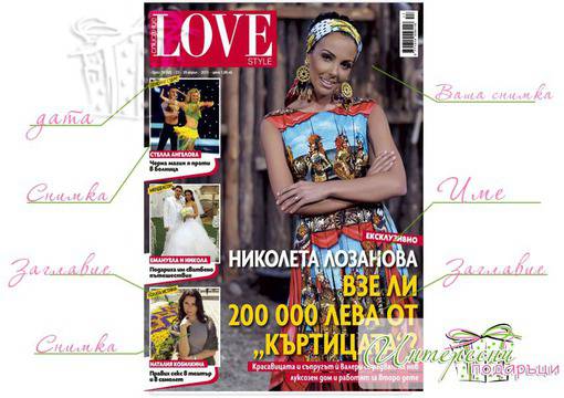 Колаж – Корица на списание „LOVE style“