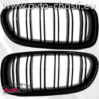 Черни решетки М3 с двойни ребра за BMW 5 F10. M3 бъбреци за BMW 5 F10.