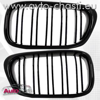 Черни решетки М5 с двойни ребра за BMW 5 E39. M5 бъбреци за BMW 5 E39.