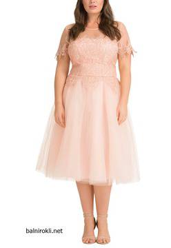 Дантелена Рокля Макси Дами Розов Цвят