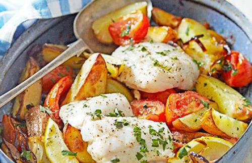 Печена риба по гръцки