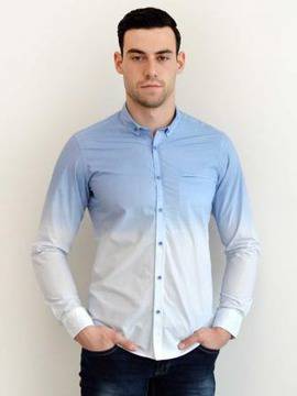 Мъжка риза в преливащ цвят