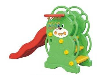 Пързалка-мече с баскетболен кош