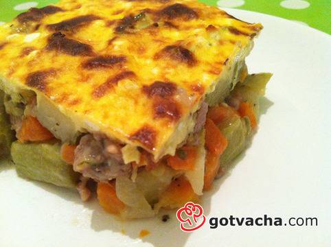 Рецепта за мусака с тиквички и кайма