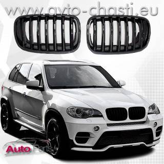 Черни решетки за BMW X5 E70. Тунинг бъбреци за BMW X5 E70.