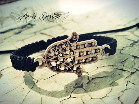 Елегантна Шамбала Black Hamsa