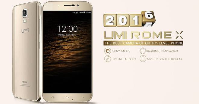 Umi Rome X – евтин смартфон с красив дизайн и метален корпус
