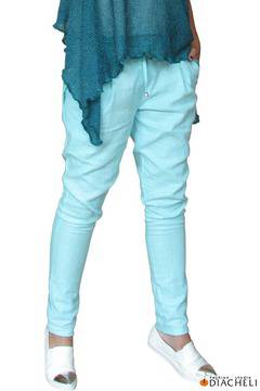 Дамски Панталон В Нежно Синьо