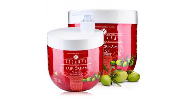LEGANZA Крем-маска за коса с арганово масло 1000 ml