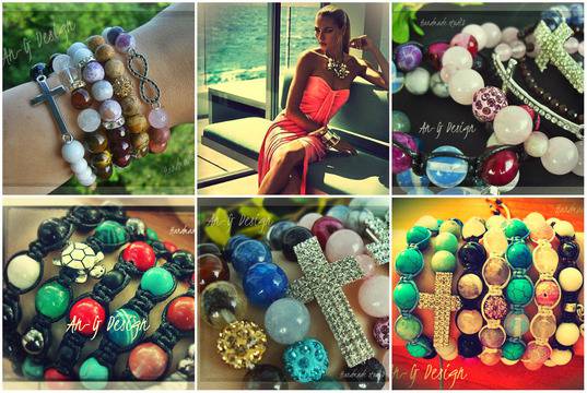 Бижута от полускъпоценни камъни