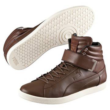 Мъжки спортни обувки Puma Modern Court Hi brown, кафяв