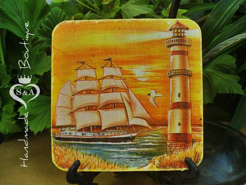 Картина Декупаж Sea Sunset