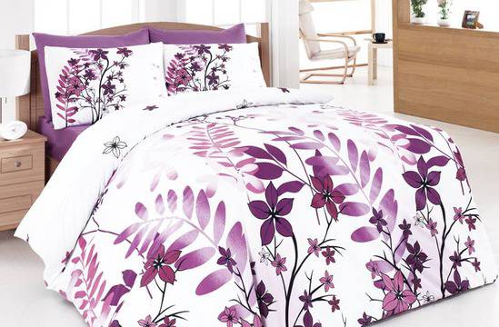 Конкурси всякакви: Спечелете спален комплект в бяло и лилаво