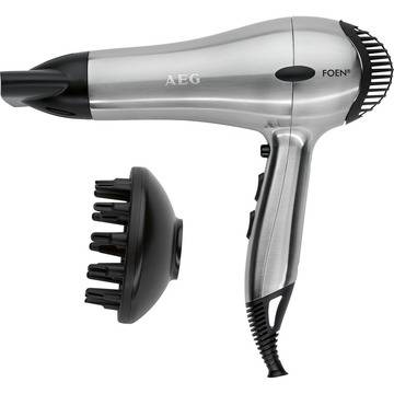 Професионален сешоар с дифузер AEG HTD 5616 Йонизация, 2200W, Хром