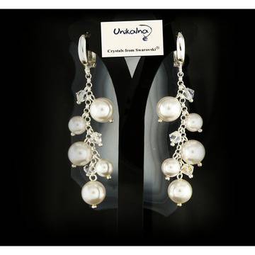 Обеци с перли Swarovski Wild Fairy White