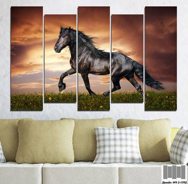 Декоративно пано за стена с породист чистокръвен кон – HD-336