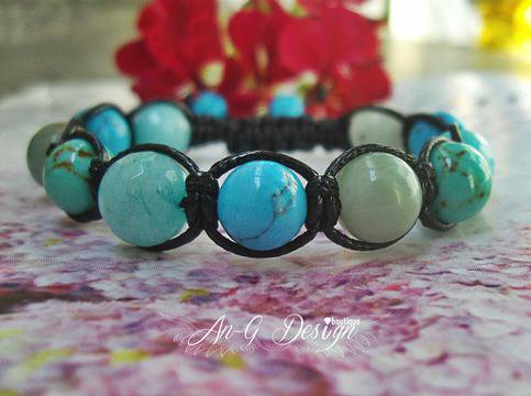 Шамбала Turquoise Със Сини Минерали