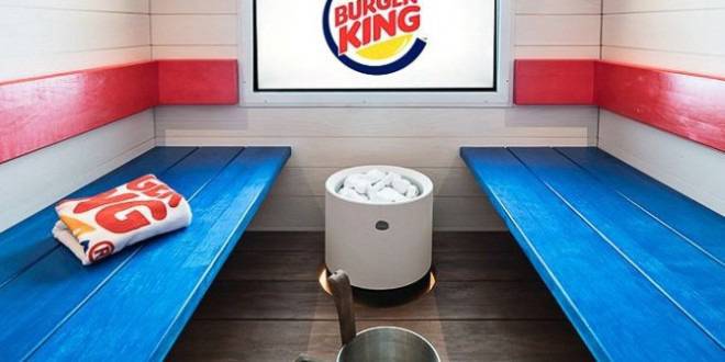 Сауна привлича туристи в заведение за бързо хранене във Финландия