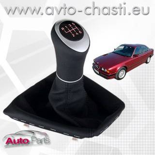 Топка за скоростен лост с кожен маншон и лайстна за BMW E34