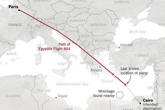 Откриха останките на разбилия се египетски самолет