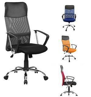 Стол Kring Fit, Ергономичен, Mesh Черен