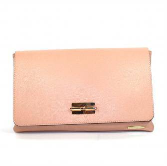 Дамски клъч в цвят праскова