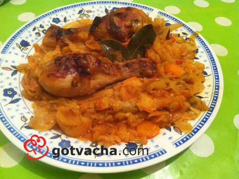 Пиле със зеле