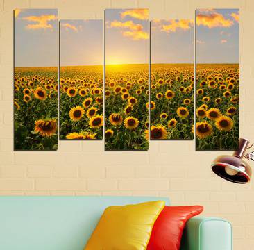 Декоративно пано за стена със слънчогледи – HD-040