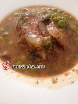 Телешко с грах яхния