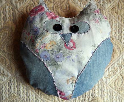 Възглавница бухалче ръчна изработка бухал Вариант 3