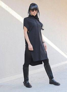 Черна макси рокля