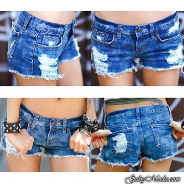 Къси Дънкови Панталонки