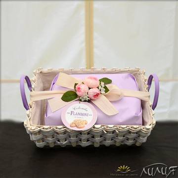 Кейк с глазирани портокалови кори и стафиди Flamigni