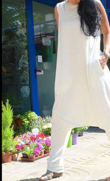 Бял макси гащеризон