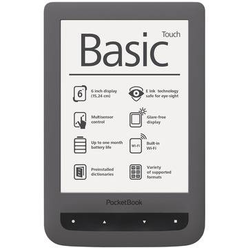 eBook четец Pocketbook Basic Touch 624, Сив