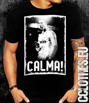 Черна тениска „Cristiano Ronaldo Calma“