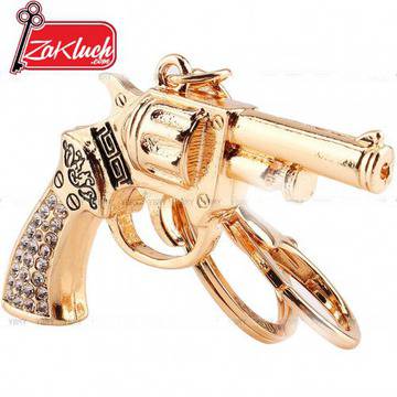 Златист ключодържател револвер