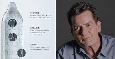 ХИВ-позитивният Чарли Шийн рекламира презервативи