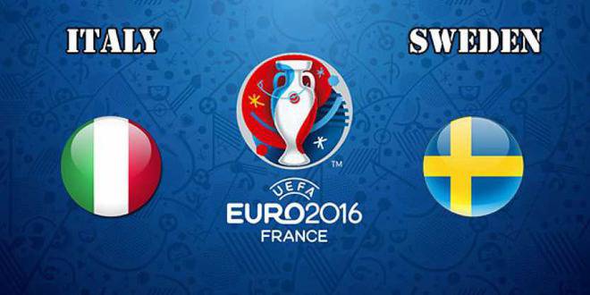 Прогноза Евро 2016: Италия – Швеция