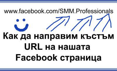 Как да променим URL на фейсбук страницата си