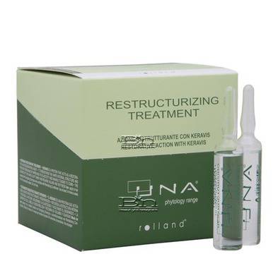 Rolland Una Restructurizing Treatment Ампули за сухи, изтощени и третирани коси 12Х10ml