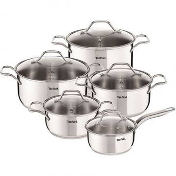 Комплект тенджери Tefal Intuition, Инокс, 10 части